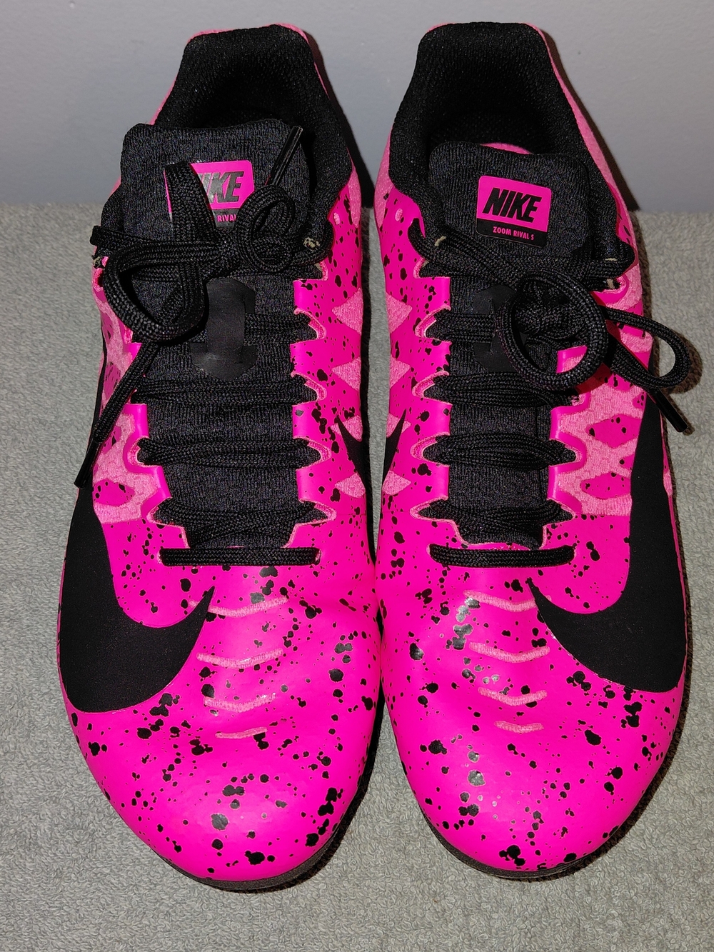 Nike Women's Pink Black Speckled Racing Shoes